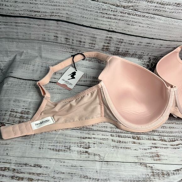 Sculptresse by Panache 38FF Sasha Molded Plunge T-Shirt Bra Soft Pink NEW - Picture 8 of 12